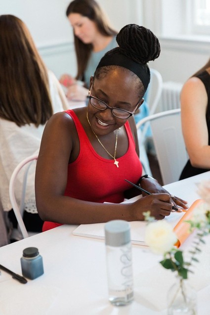 Calligraphy workshop with Stephanie B. Design