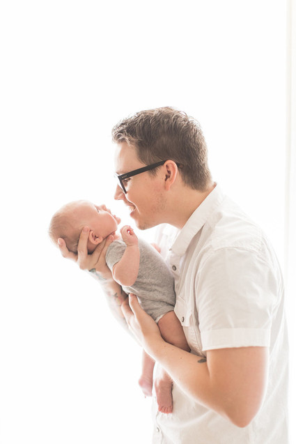 Natural light at home newborn photos