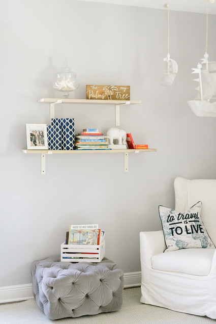Neutral nautical boy's nursery