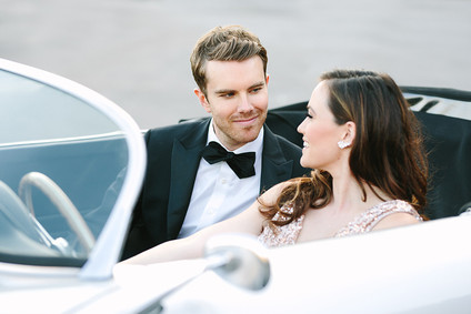 Vintage car engagement shoot