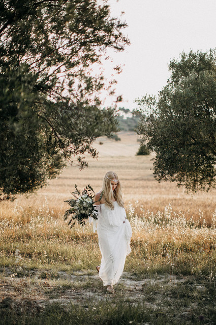 Boho beach wedding Greece