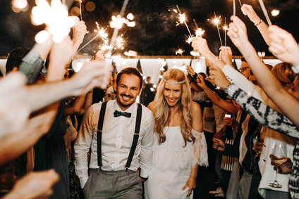 Boho beach wedding Greece