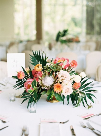 Pink and white garden wedding in Dallas Inspiration