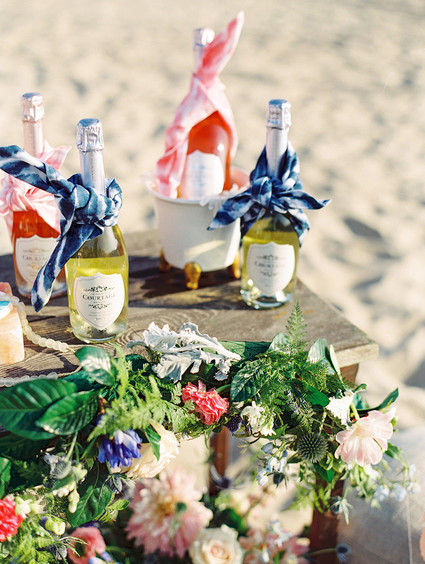 Beachy boho gender reveal party