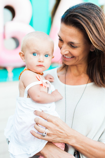 Beachy boho gender reveal party