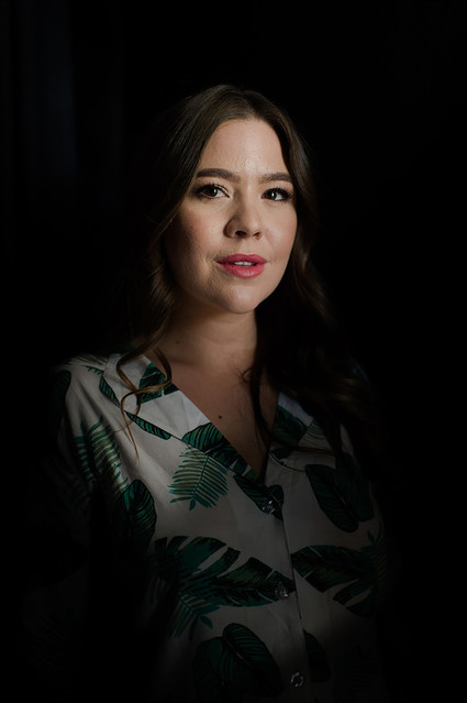 dramatic bridal portrait