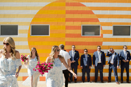 Bougainvillea-inspired wedding at Ace Hotel Palm Springs