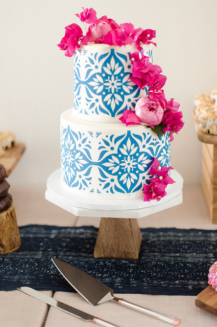 bougainvillea wedding cake