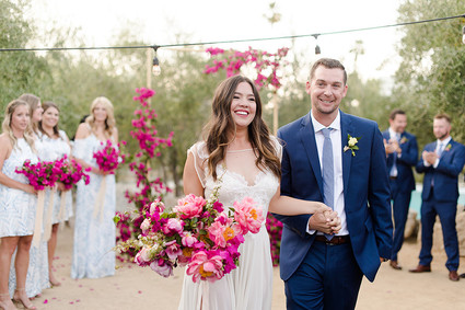 Bougainvillea-inspired wedding at Ace Hotel Palm Springs