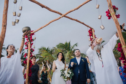 Cosmic Mayan wedding ceremony in Tulum
