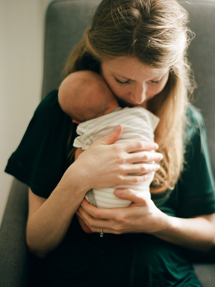 Intimate family newborn photos in Grand Rapids