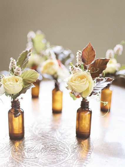 vintage bottles for flowers