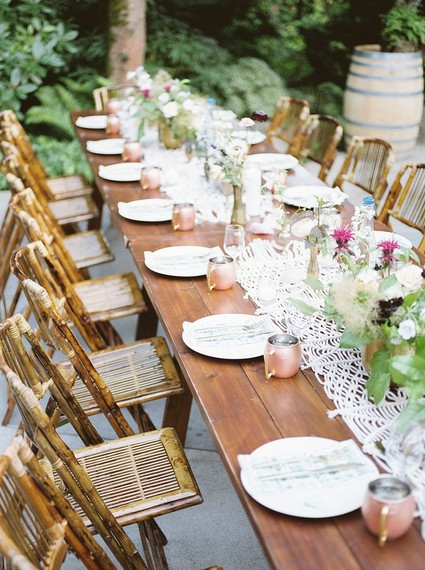 romantic fall wintery wedding in Washington state Inspiration