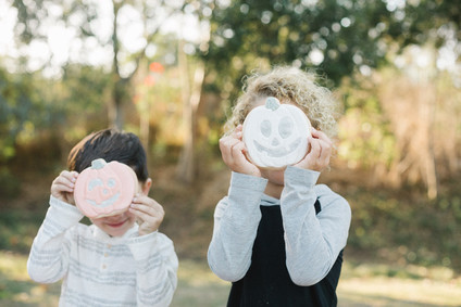 Pumpkin carving playdate