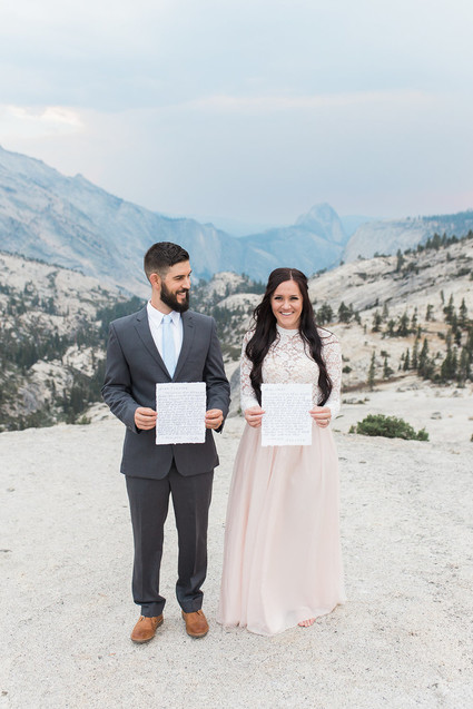 Blush Yosemite vow renewal Inspiration