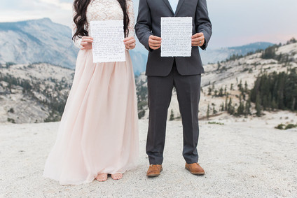 Blush Yosemite vow renewal Inspiration
