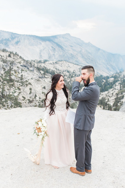 Blush Yosemite vow renewal
