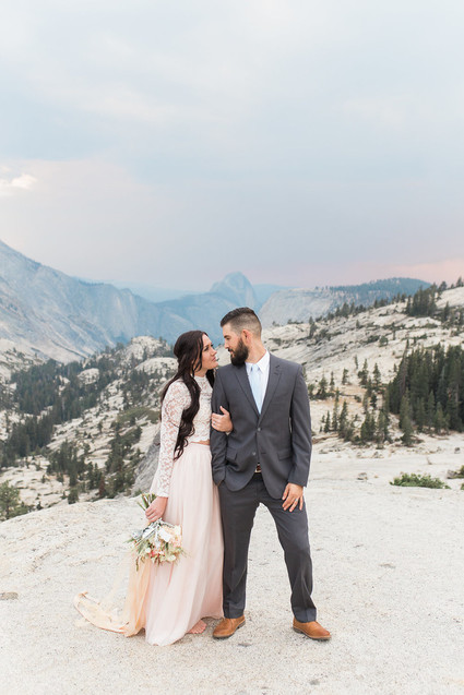 Blush Yosemite vow renewal Inspiration