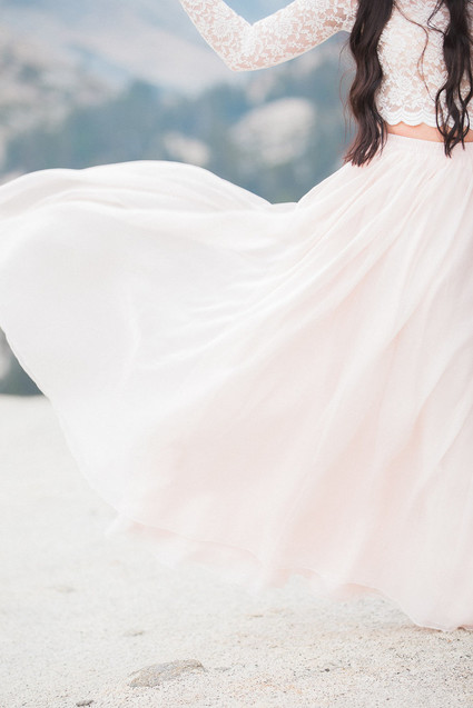 Blush Yosemite vow renewal Inspiration