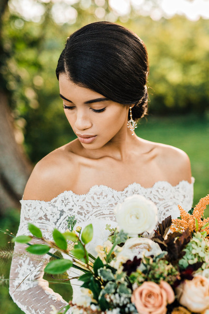 Glam fall wedding inspiration