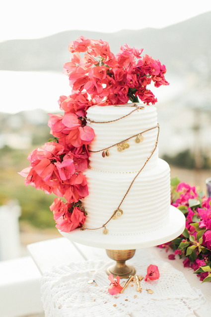 bougainvillea wedding cake Inspiration