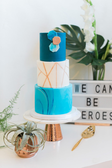 Royal blue heroes baby shower