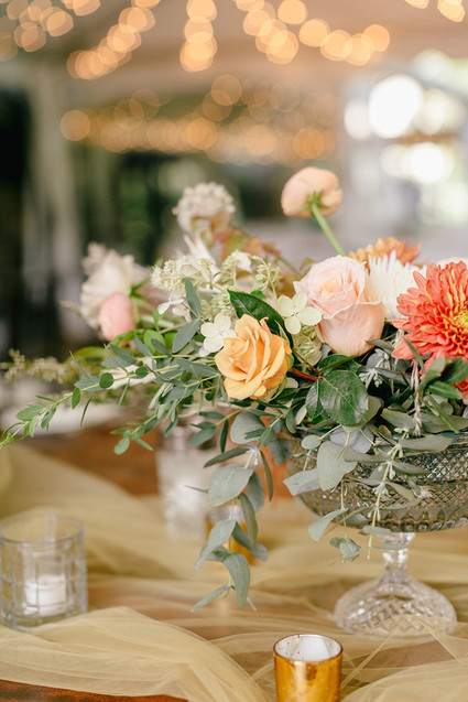 elegant pastel fall wedding at Tyler Arboretum in Philadelphia