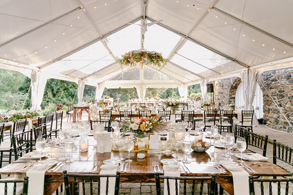 elegant pastel fall wedding at Tyler Arboretum in Philadelphia