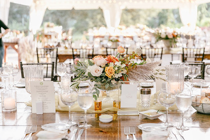 elegant pastel fall wedding at Tyler Arboretum in Philadelphia