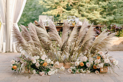 elegant pastel fall wedding at Tyler Arboretum in Philadelphia
