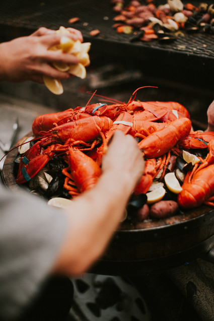 Moody fall barn wedding in Maine