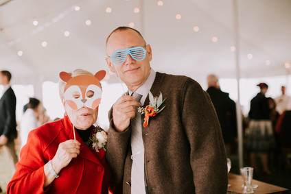Moody fall barn wedding in Maine