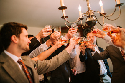 Moody fall barn wedding in Maine
