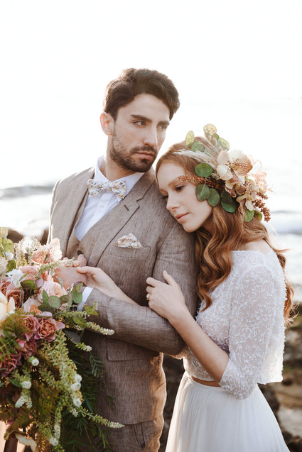 Romantic boho fall Apulia elopement Inspiration