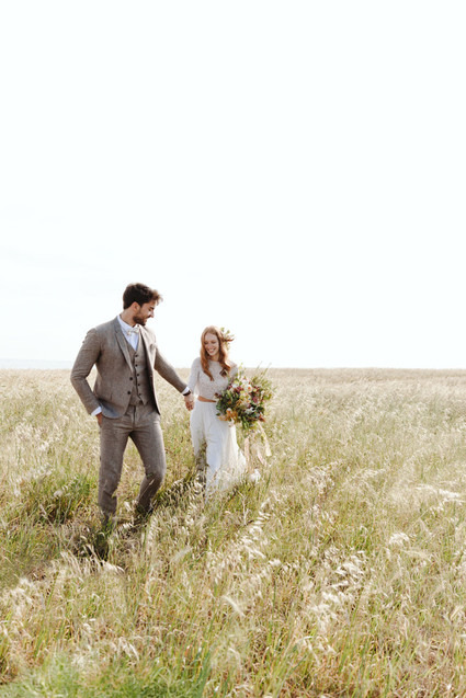 Romantic boho fall Apulia elopement Inspiration