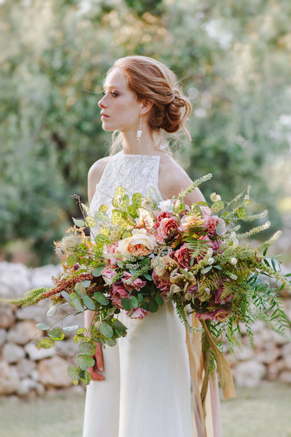 Romantic boho fall Apulia elopement