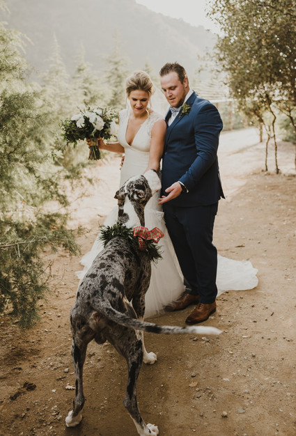 Rustic winter wedding in Oak Glen, CA