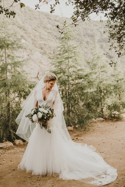 Rustic winter wedding in Oak Glen, CA