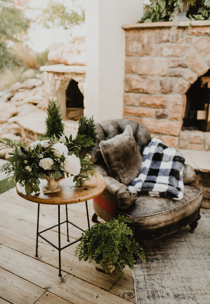Rustic winter wedding in Oak Glen, CA