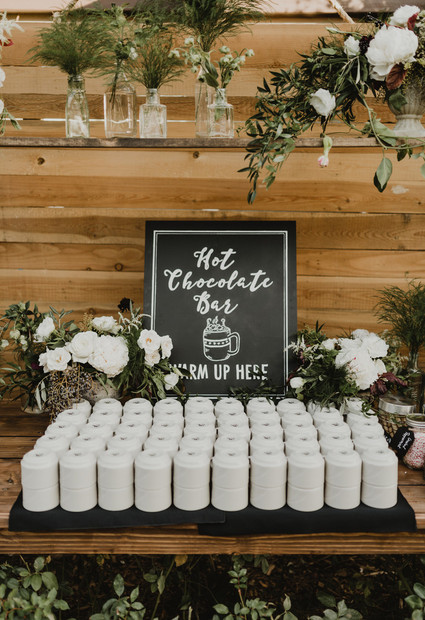 Rustic winter wedding in Oak Glen, CA
