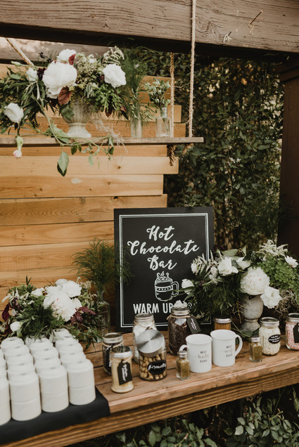 Rustic winter wedding in Oak Glen, CA