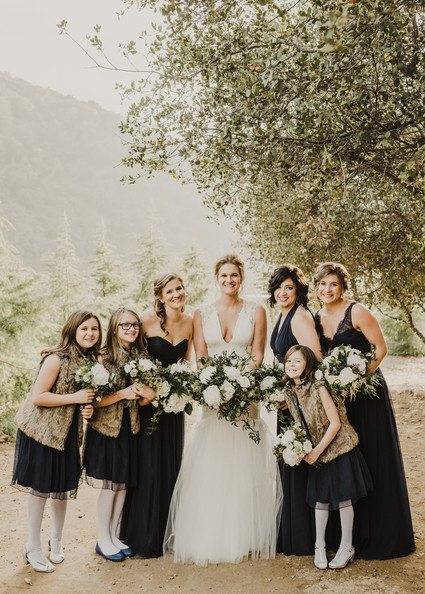 Rustic winter wedding in Oak Glen, CA