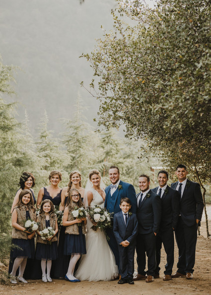 Rustic winter wedding in Oak Glen, CA
