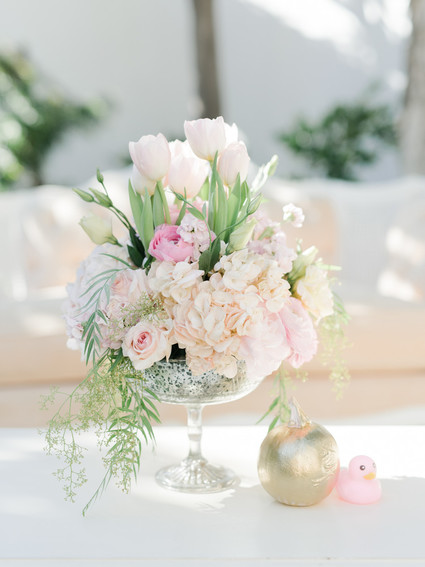 Pink pumpkin baby shower