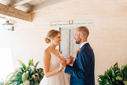Colorful wedding at the Santa Barbara Historical Museum