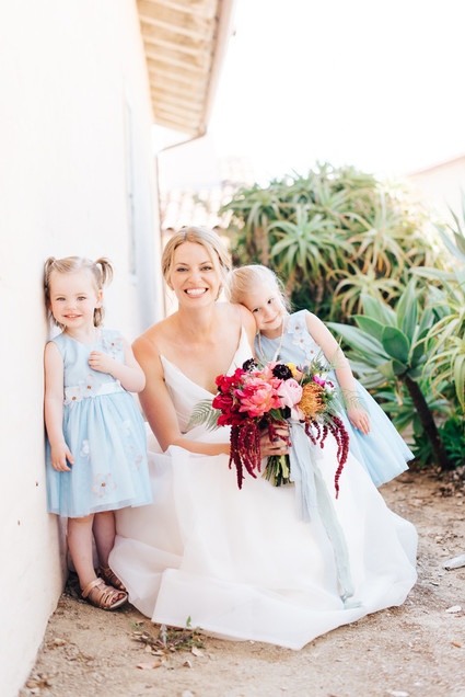 Colorful wedding at the Santa Barbara Historical Museum
