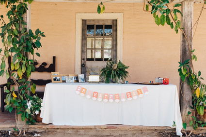 Colorful wedding at the Santa Barbara Historical Museum