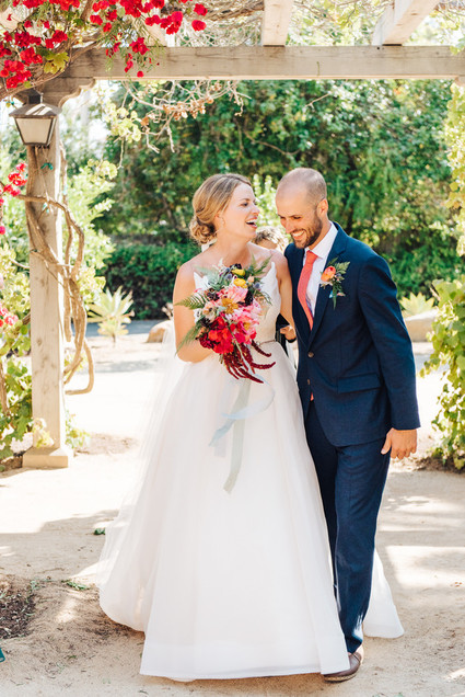 Colorful wedding at the Santa Barbara Historical Museum