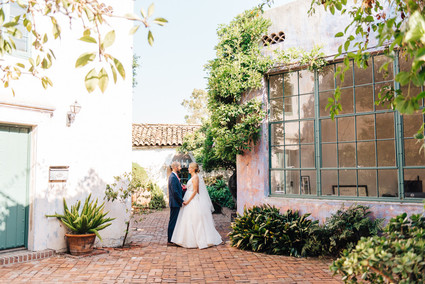 Colorful wedding at the Santa Barbara Historical Museum