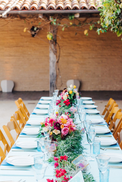 Colorful wedding at the Santa Barbara Historical Museum